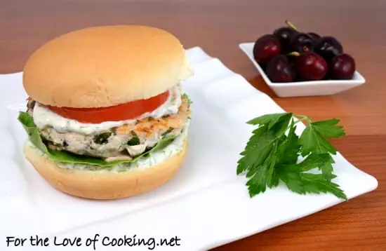 Greek Turkey Burgers with a Dill Garlic Mayonnaise