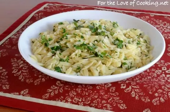 Garlic and Fresh Herb Orzo