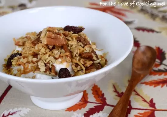 Pecan, Coconut, and Cherry Granola