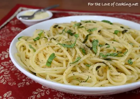 Lemon and Basil Spaghetti