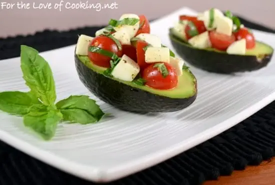 Caprese Salad Stuffed Avocado