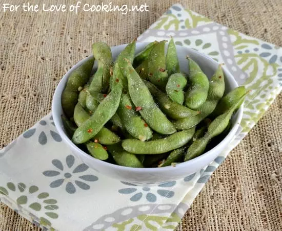 Spicy Garlic Edamame