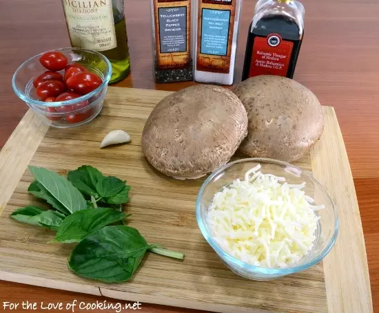 Caprese Stuffed Roasted Portobellos