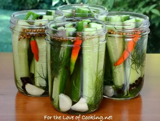 Quick Refrigerator Dill Pickles