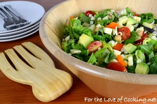 Chicken Chopped Salad with Avocado, Grilled Corn, and Extra Sharp Cheddar