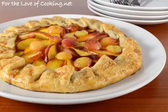 Nectarine and Rainier Cherry Galette