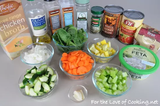 Vegetable, White Bean, and Orzo Soup