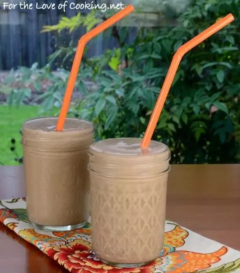 Banana, Chocolate, and Peanut Butter Milkshake