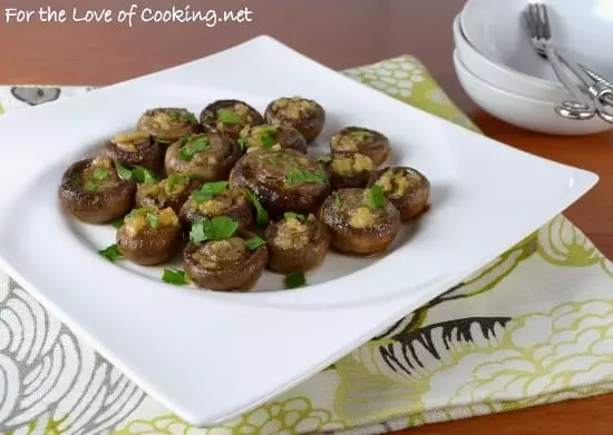 Garlic Butter Roasted Mushrooms