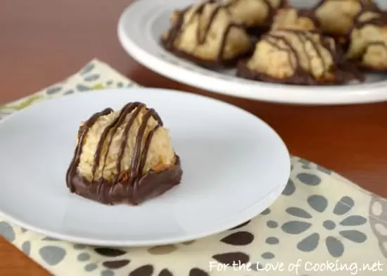 Chocolate Dipped Coconut Macaroons