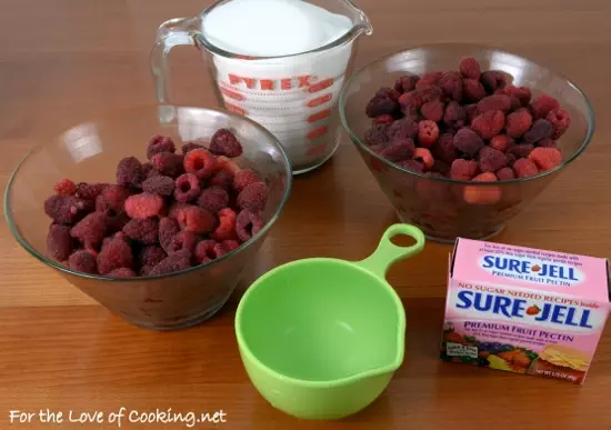 Raspberry Freezer Jam