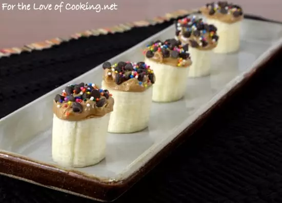 Chocolate-Peanut Butter Banana Bites