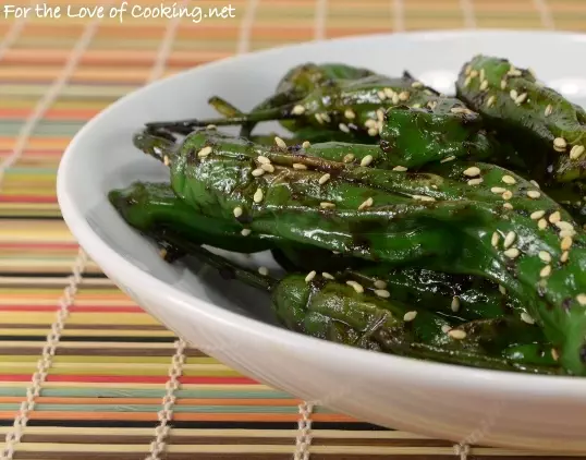 Sautéed Sesame Soy Shishito Peppers