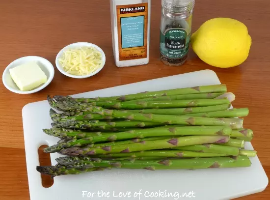 Garlic Browned Butter Roasted Asparagus