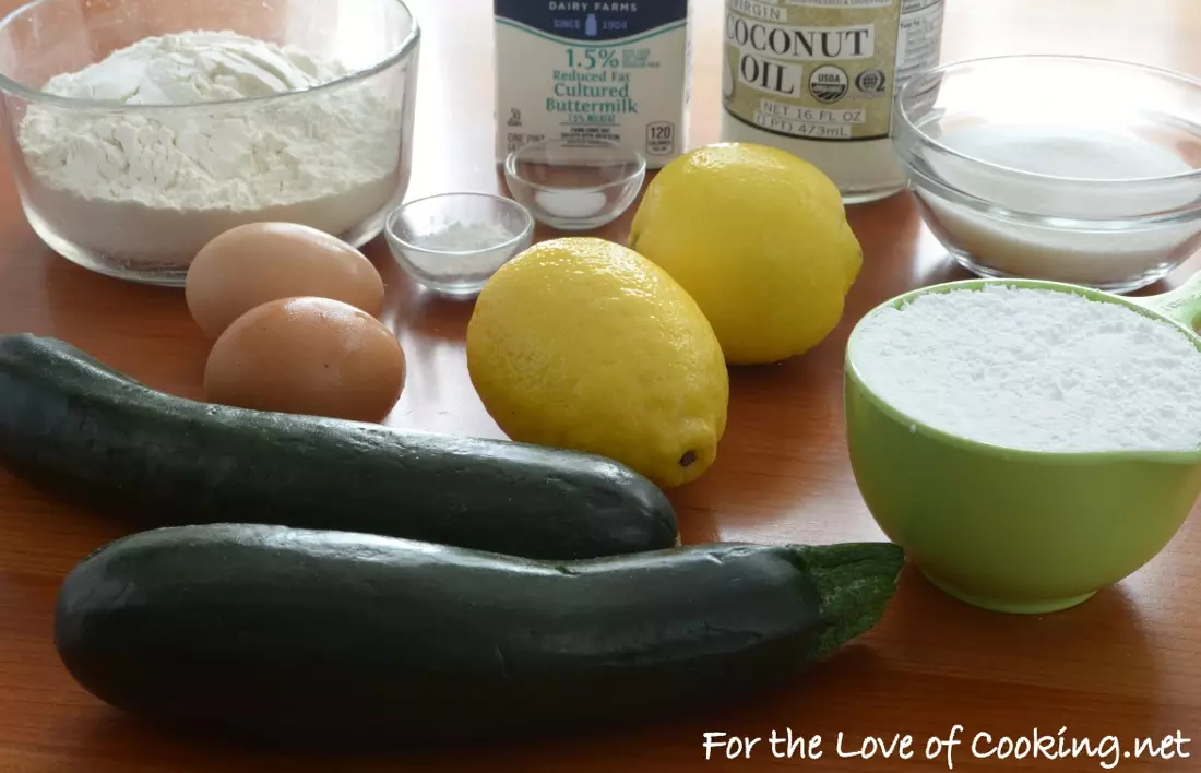 Lemon Zucchini Bread with Lemon Glaze