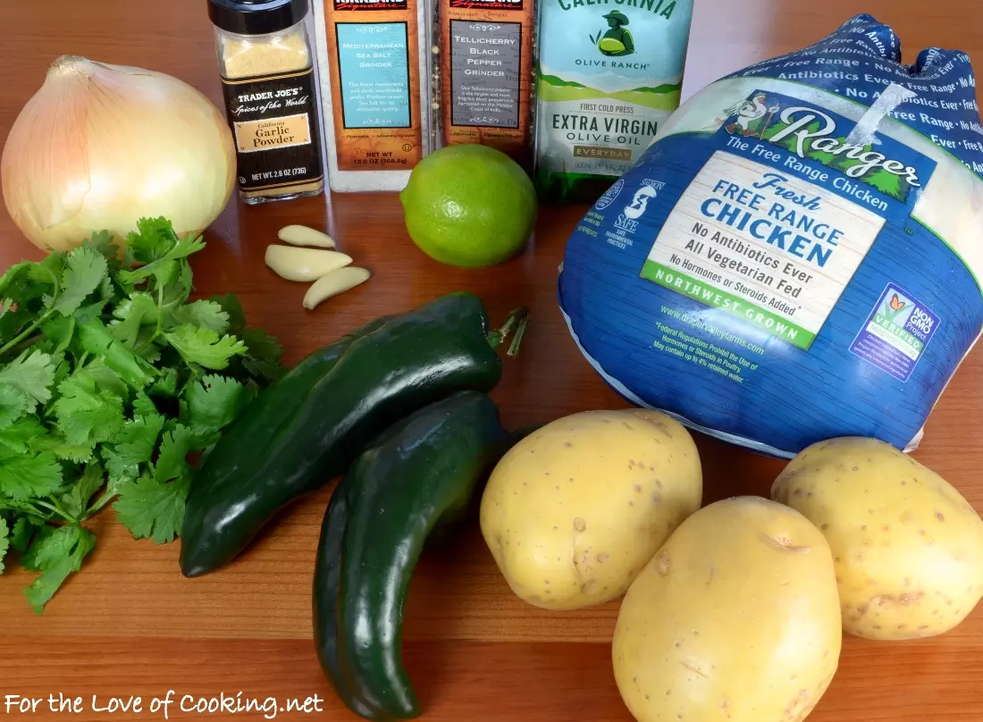 Poblano, Cilantro and Lime Roast Chicken