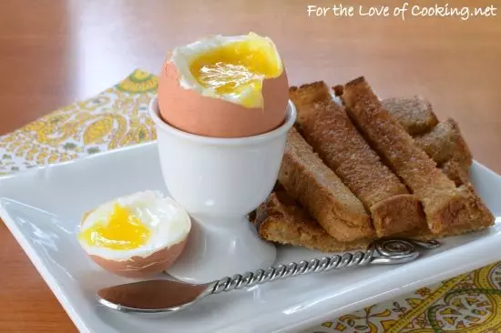 Soft Boiled Egg with Buttery Toast “Soldiers”