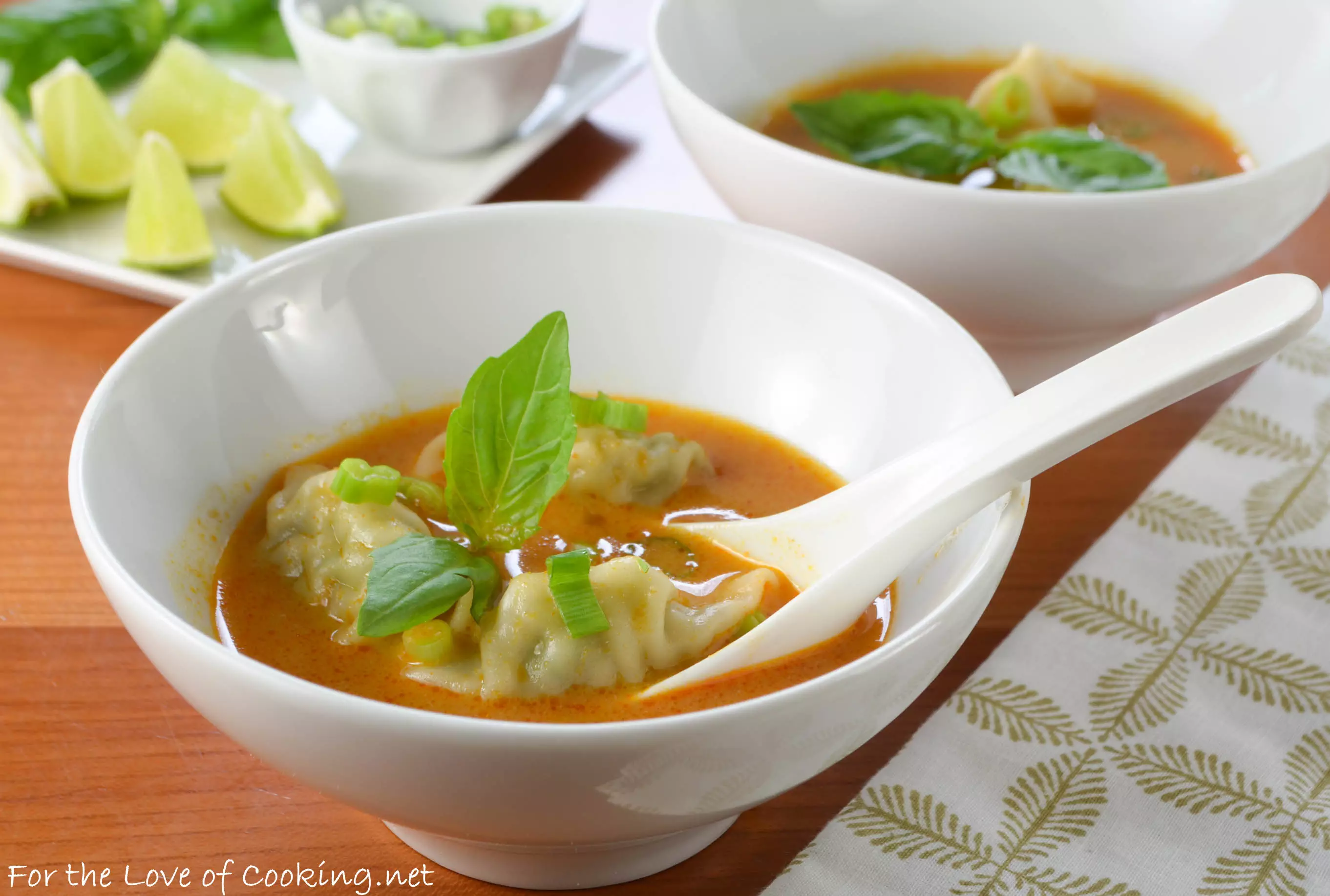 Coconut Curry Wonton Soup