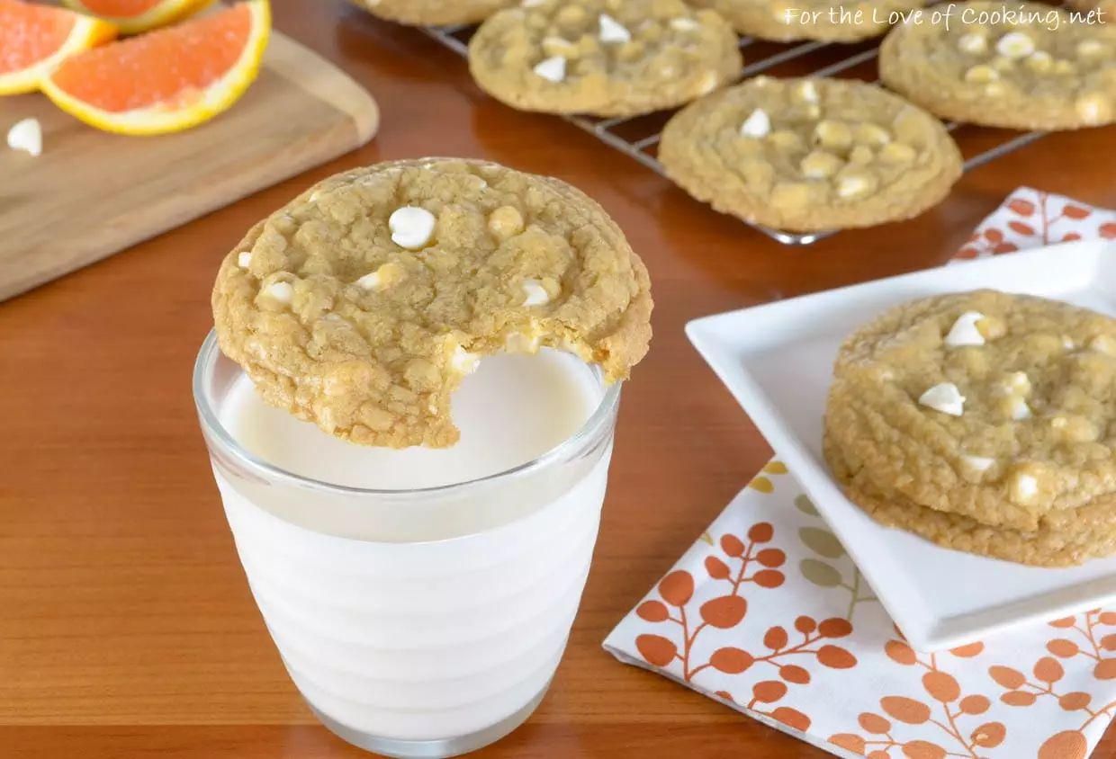 White Chocolate Chip Orange Cookies