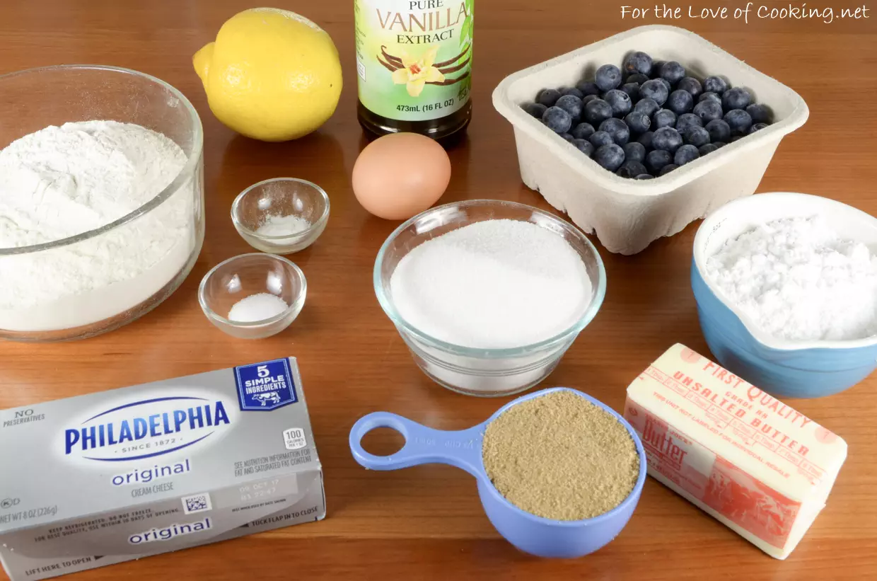 Lemon Glazed Blueberry Bites