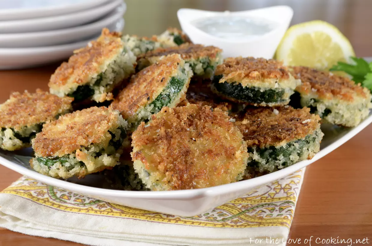 Panko Crusted Zucchini with Lemon-Garlic Aioli