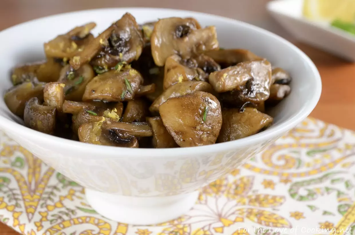 Roasted Mushrooms with Lemon and Thyme