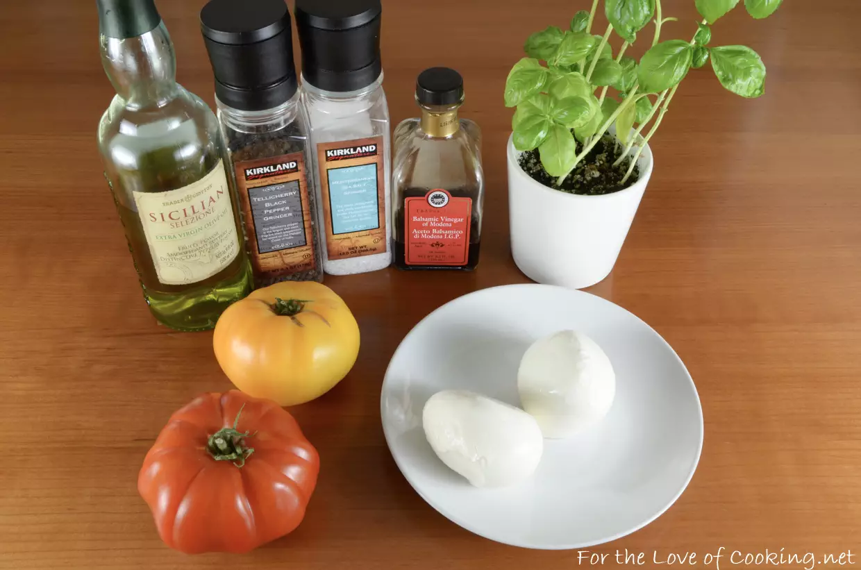 Heirloom Caprese Salad with Balsamic Reduction