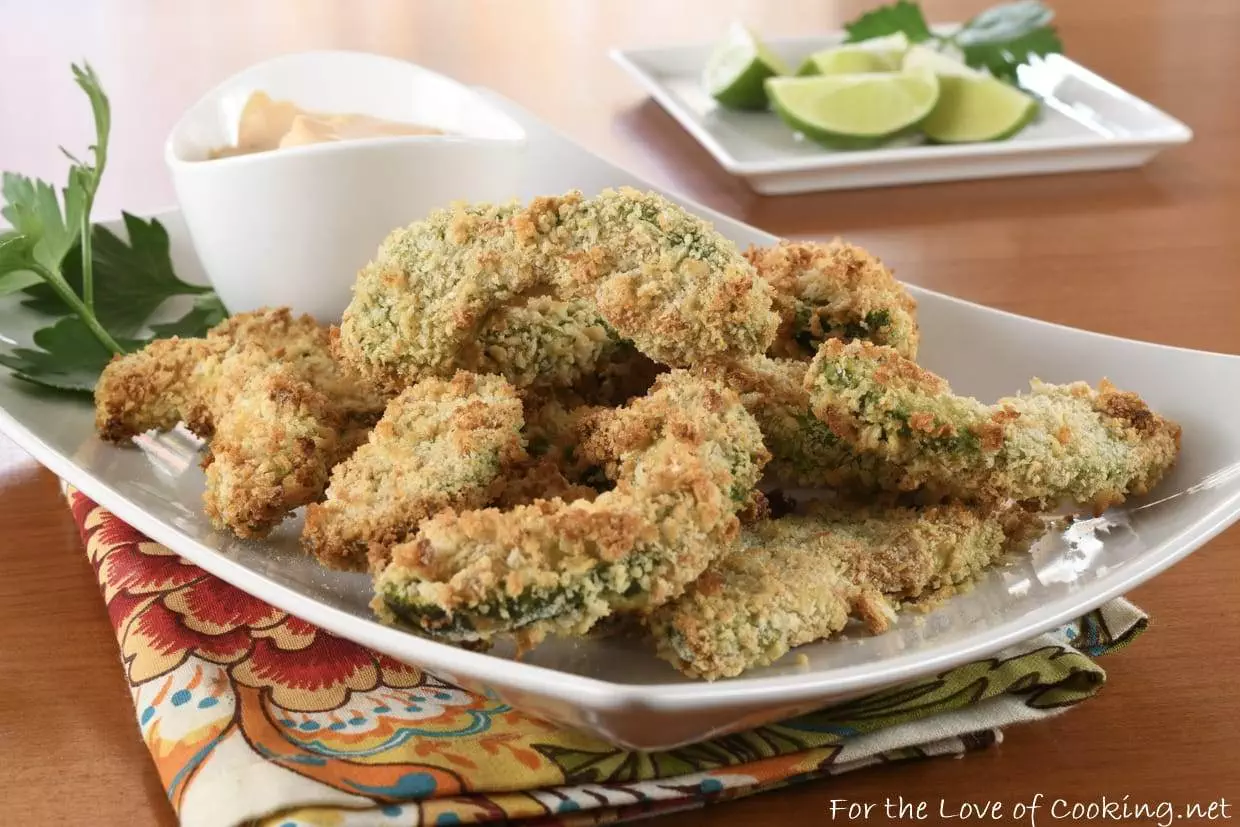 Baked Avocado Fries with Chipotle Garlic Aioli