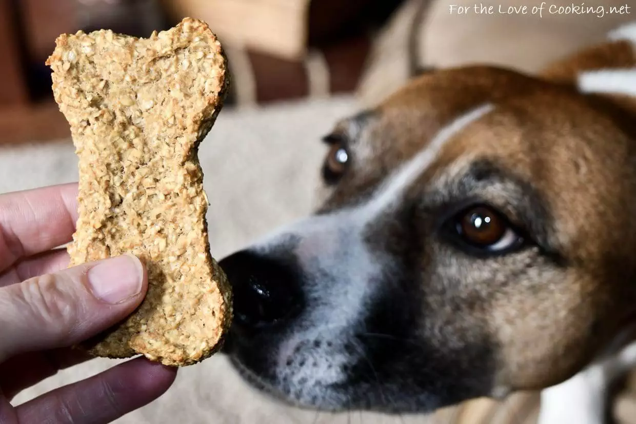 Apple Cinnamon Oatmeal Dog Treats