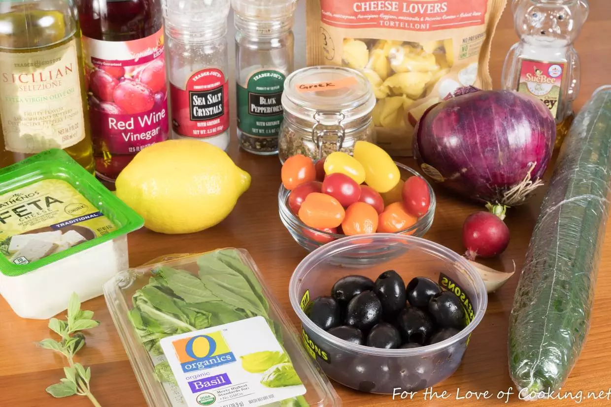 Greek Tortellini Pasta Salad