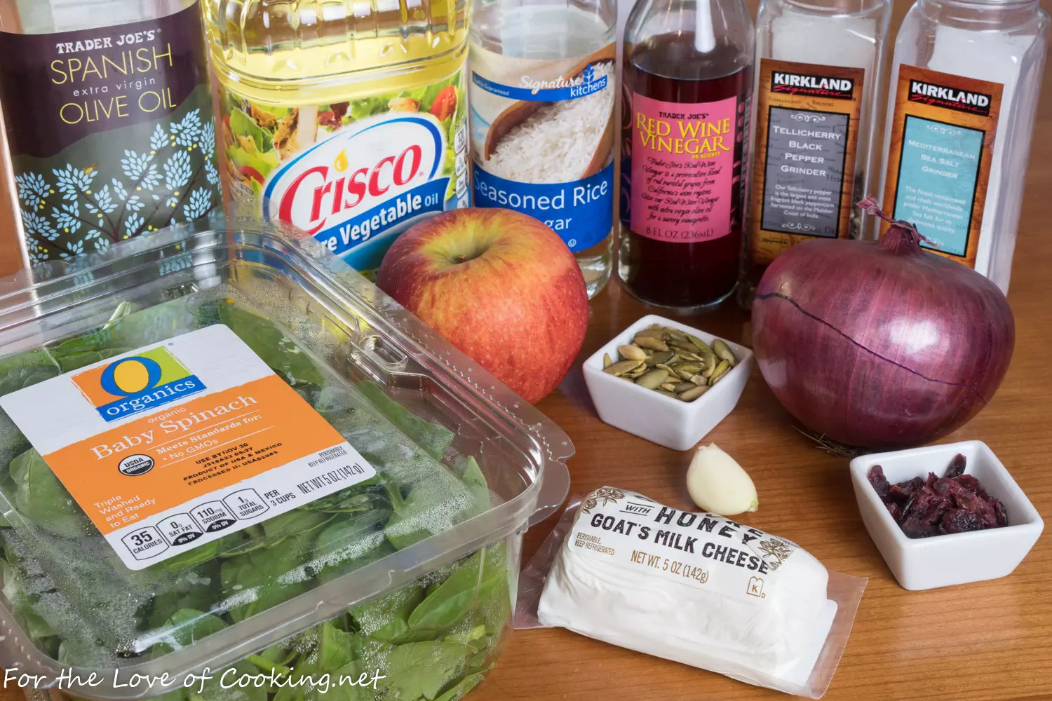 Spinach Apple Cranberry Salad