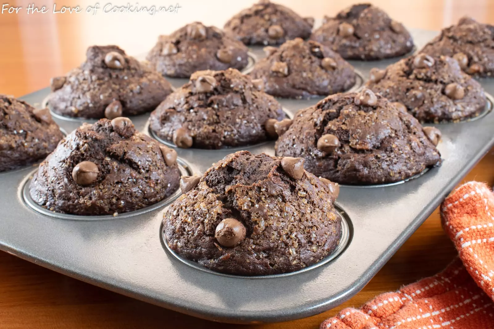 Double Chocolate Banana Muffins