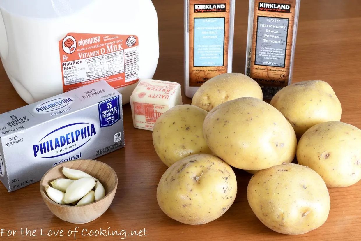Garlic Cream Cheese Mashed Potatoes For The Love Of Cooking Garlic Cream Cheese Mashed Potatoes For The Love Of Cooking